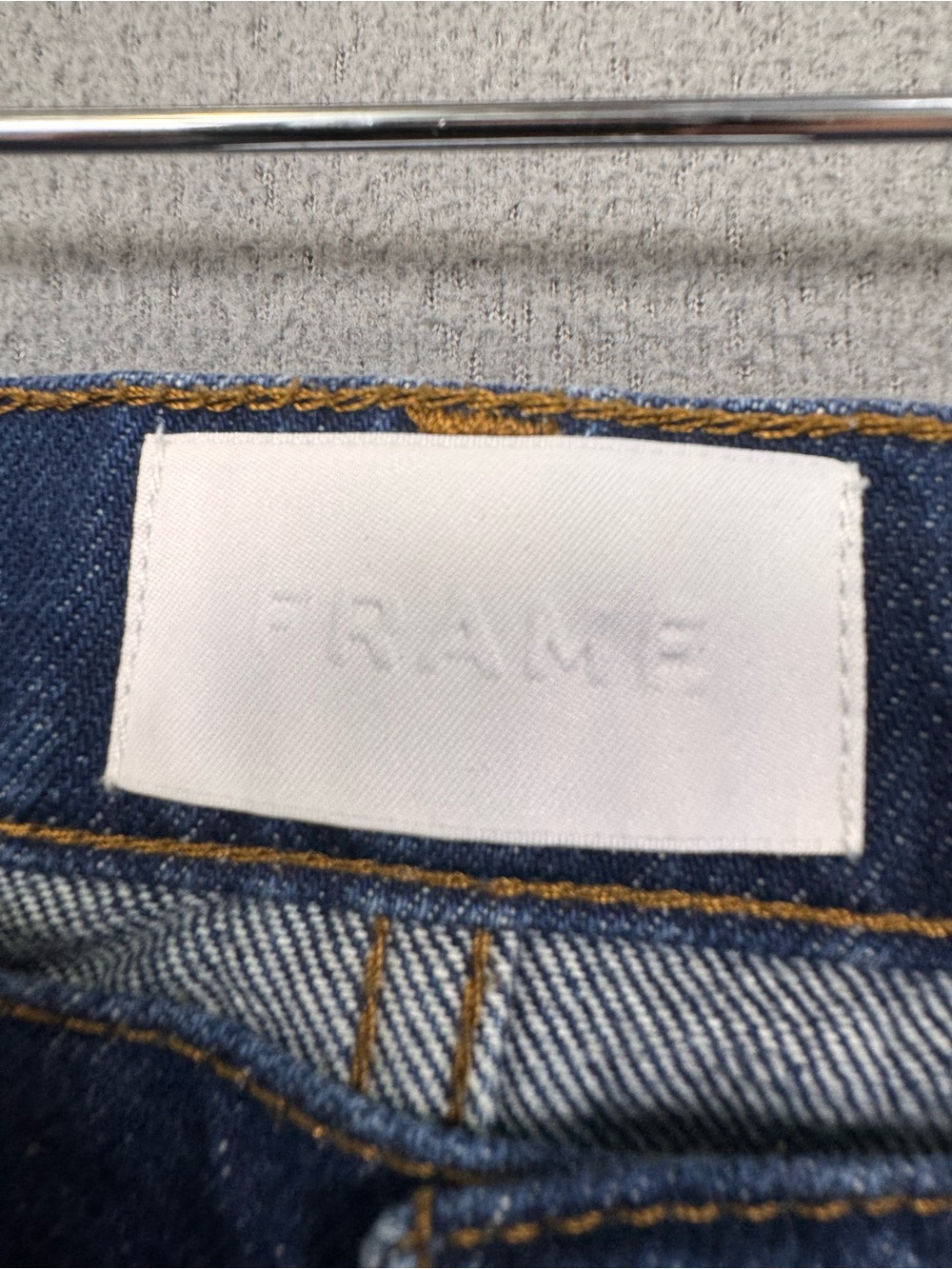 FRAME Le Italien Wide Leg Jeans in Color Rinse Wash, High Rise Dark Denim, 26 - Picture 6 of 16